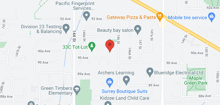 map of 9022 145A STREET